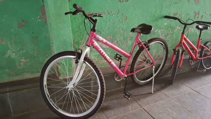 BICICLETA ARO 26 ATHOR ROSA NO PIX 300