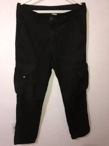 Calça Cargo Preta Utilitária Estilo Streetwear Preço sugerid