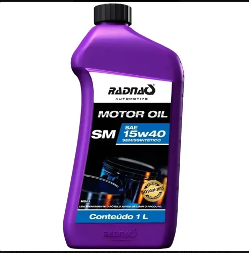 Óleo RADNAQ 15w40 Semissintético 1L Para Carro