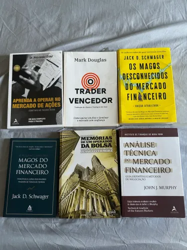 Coleção de livros para traders e investidores