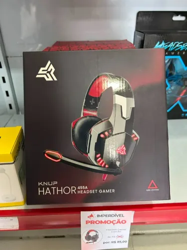 Fone Headset Gamer com fio para PC com Microfone