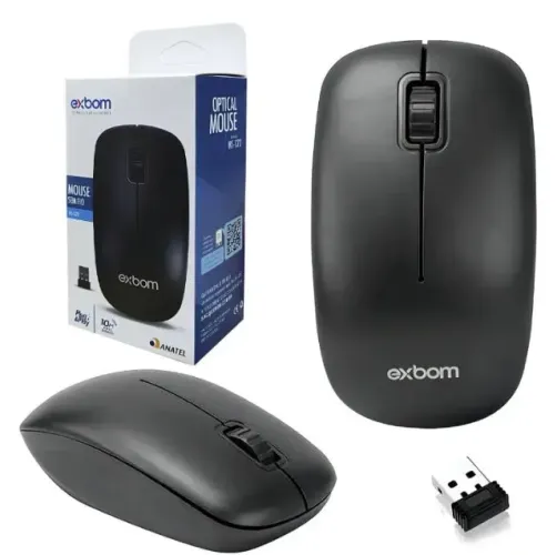 Mouse sem fio Exbom ms-s22 novo lacrado