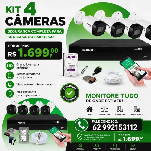 Camera segurança e Intelbras