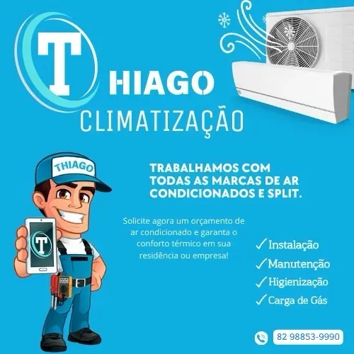 Serviços de ar condicionado.