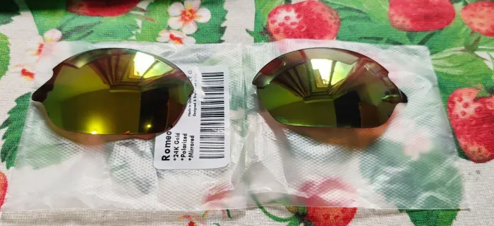 Lente óculos Romeo 2, gold 24k polarizada.