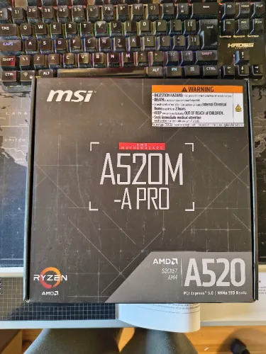 Placa-Mãe MSI A520M-A PRO, AMD AM4, mATX, DDR4, Preto - A520M-A PRO