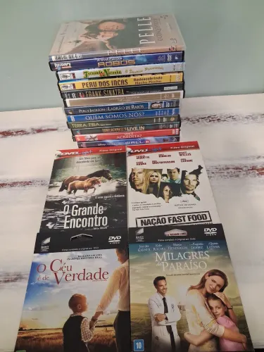 Kit com 16 dvds originais por 40 reais