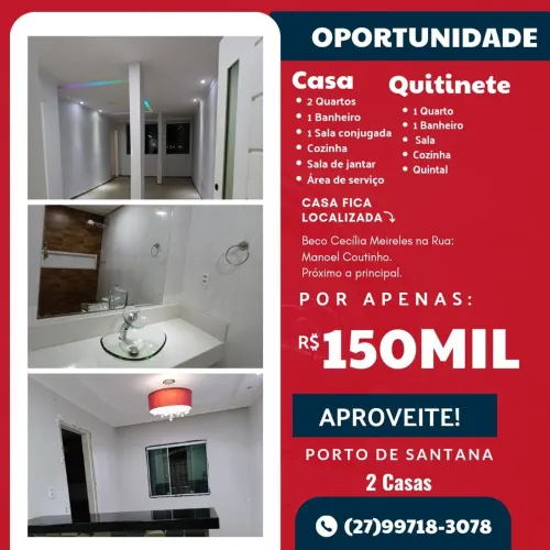 Vendo 2 casa em Porto de Santana (LEIA TODO ANÚNCIO)