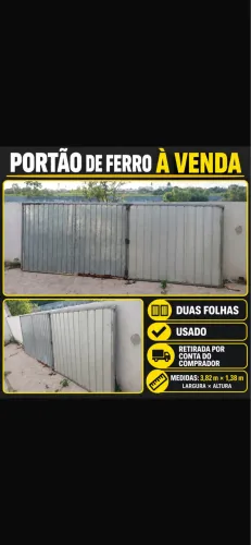 Vendo portão de ferro 