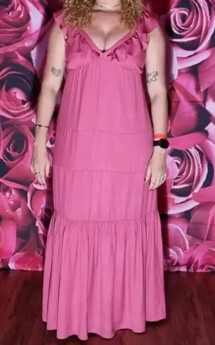 Vestido rosa tamanho P