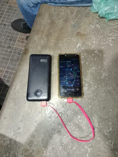 Kit Caregador Portatil + Celular Sansung J2