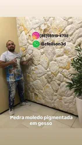 Pedras em gesso