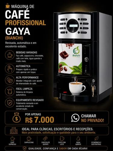 MÁQUINA DE CAFÉ GAYA / BIANCHI PROFISSIONAL, COMPLETA
