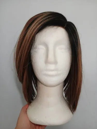 Peruca Lace Front HD Fibra Premium Americana Chanel Morena Iluminada Com Luzes