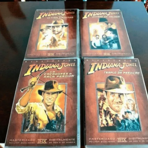 Box 4 Dvds As Aventuras de Indiana Jones, Trilogia + Extras, 2003, Testados