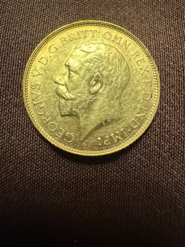 Moeda de ouro - Meio Soberano 1925