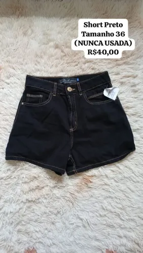 Short Preto 36 (nunca usado)