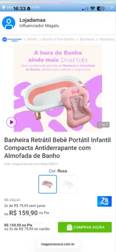 Banheira retrátil bebê portátil