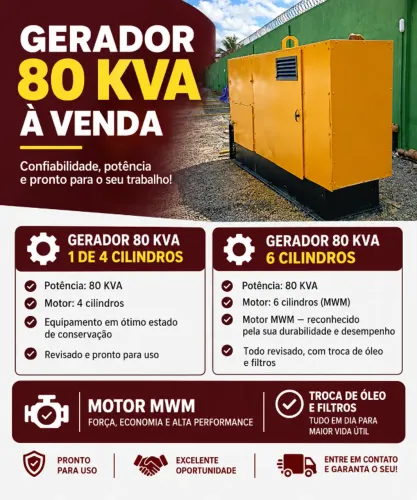 Gerador 80 kva