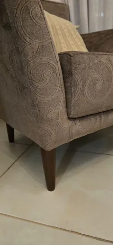 Poltrona em suede