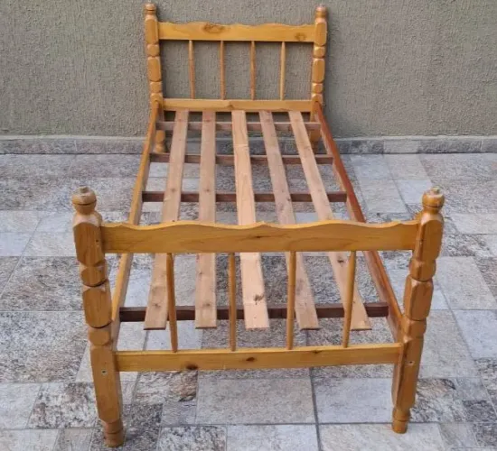 Cama de Solteiro madeira, Entrego também!!