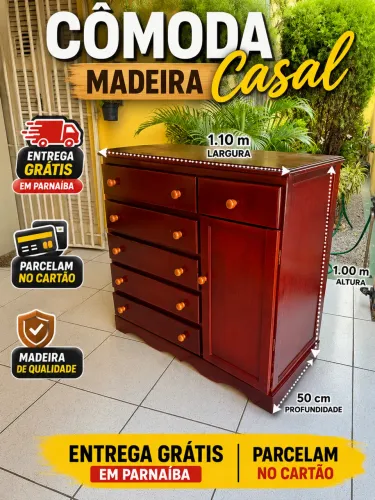 Cômoda casal madeira 