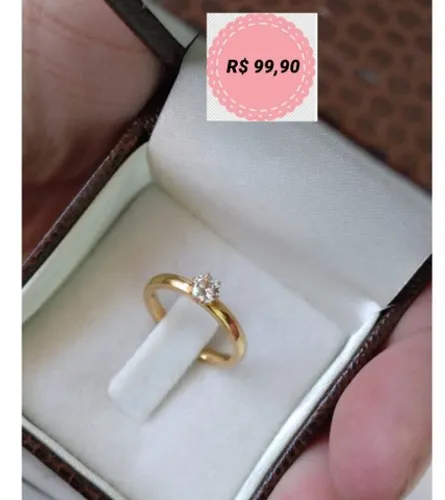 Promoção aneis 15 anos banhados a ouro 18k 