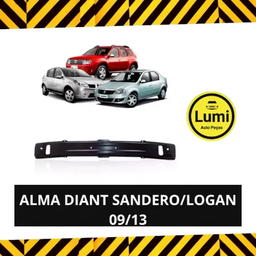 Alma Parachoque Diant Sandero/Logan 09/13 - NOVO!!