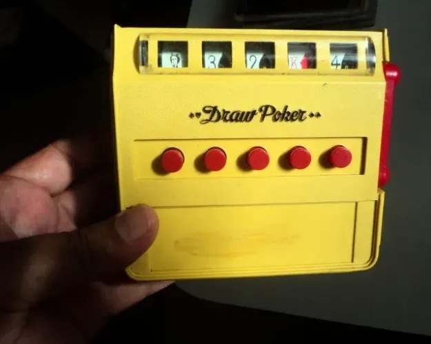 Vintage 1971 Waco Draw Poker - Portátil- Made in Japan- Funcionando (Item p/ Colecionador)