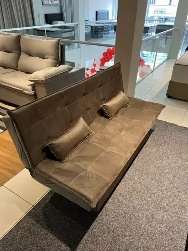 Sofá Cama Búzios Marrom. Produto Novo. Pronta Entrega.