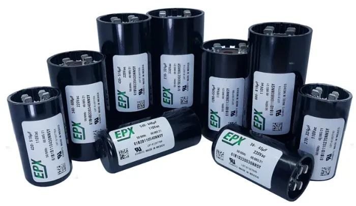 Capacitor eletrolítico para motor elétrico 270-324 mf 110 Volts novo.