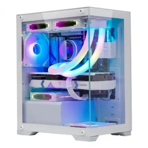 Gabinete Gamer K-Mex Poseidon, CG-W1H5, Lateral e Frontal em Vidro, Sem Fonte, Sem Fan, Br