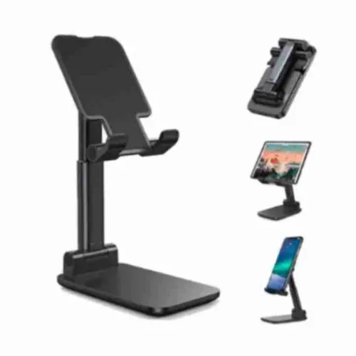 Suporte dobrável de Mesa para Celular ou Tablet até 7 com ajuste de altura