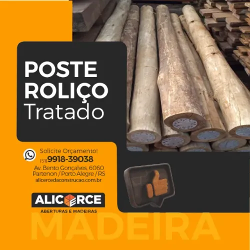 Poste Roliço Tratado