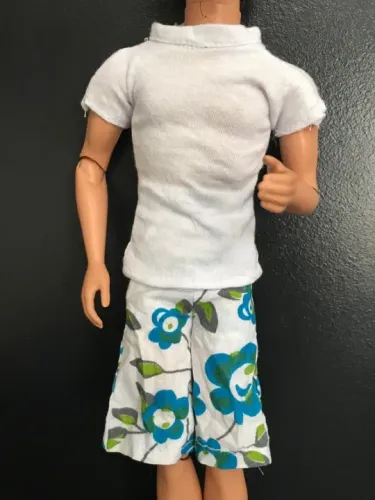 Roupa para boneco Ken Barbie Doll Praia Praiano 
