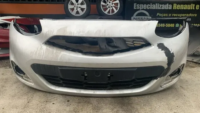 Parachoque Dianteiro Nissan March 2015 Prata (recuperado)