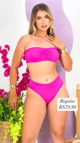 Biquíni Top Faixa Com Bojo 