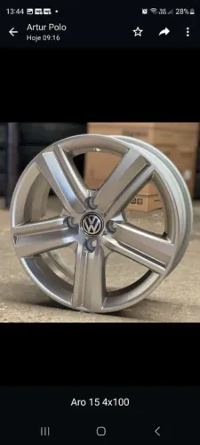 Rodas serve: Gol, Fox ou Voyage aro15 novas em até 10x de R$256,00 no cartão de crédito