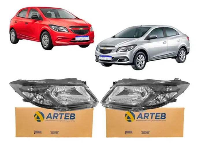 Farol Chevrolet Onix 2013 2014 2015 2016 Original