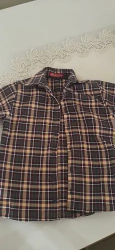 Camisa xadrez menino Tam 8