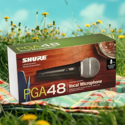 Microfone Vocal Shure PGA48 - Novo