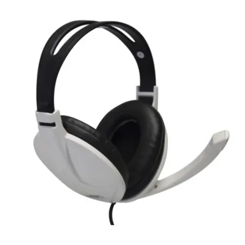 NOVO | Fone De Ouvido Com Microfone Branco Para Pc Dex Df-300