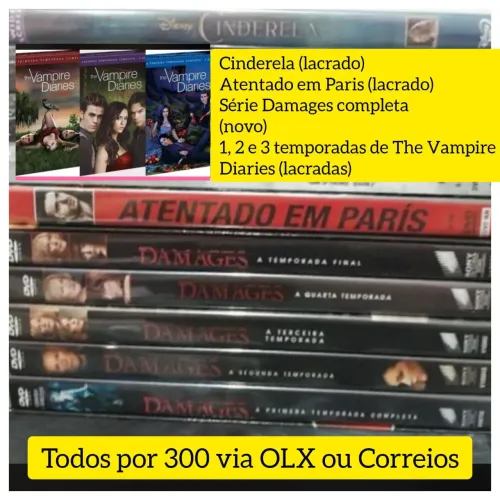 Lote/kit/combo de dvds novos