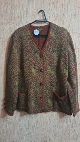 Casaco Feminino de Tricô - Estampa Floral