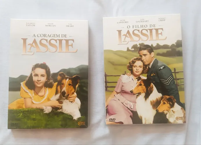 2 DVDs A Coragem de LASSIE e o Filho do LASSIE - São dois DVDs NOVOS E LACRADOS.