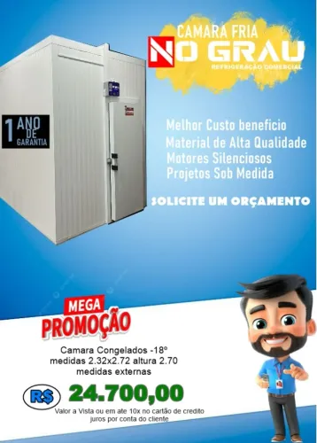 camara fria mais economia