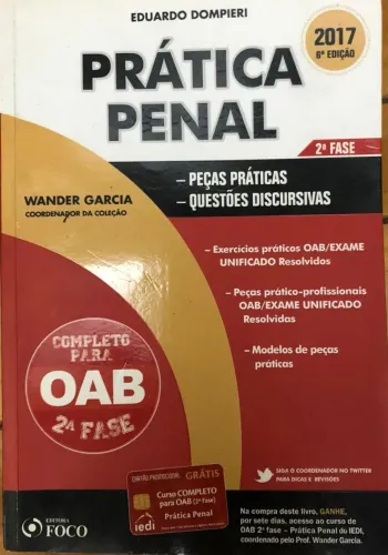 Prática Penal Eduardo Dompieri  6ª Edição 2017