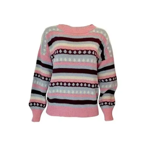 Blusa feminina manga longa tricot modal colorida