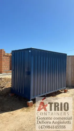 Container almoxarifado desmontável dentro das normas nr18