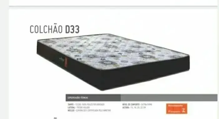 Colchão Espuma D33 casal pdrão NOVO - Frete Grátis
